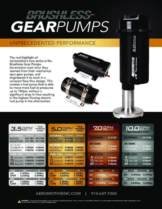 Aeromotive 11196 AER In-Tank Fuel Pumps