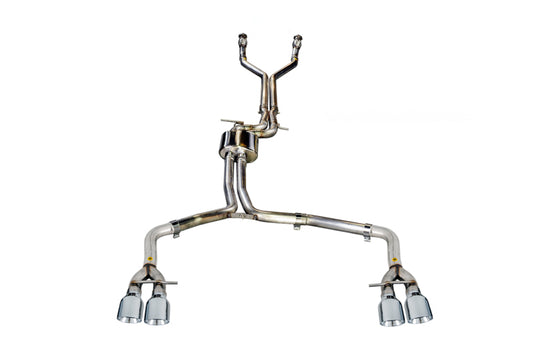 AWE Tuning 3020-42042 Audi C7 / C7.5 S6 4.0T Track Edition Exhaust - Chrome Silver Tips