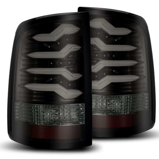 AlphaRex 640010 09-18 Dodge RAM 1500 PRO-Series LED Tail Lights Jet Black