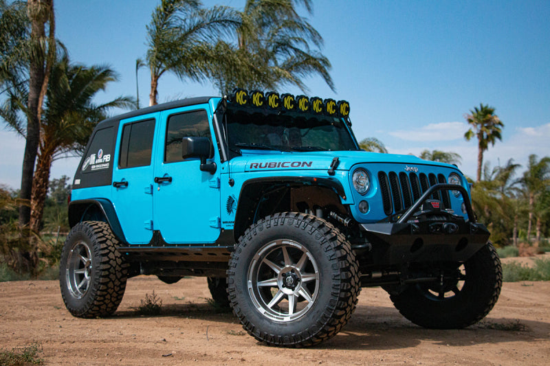 ICON 25215 07-18 Jeep Wrangler JK Pro Series Front Bumper Rec Winch Mount w/Bar/Tabs