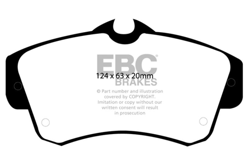 EBC DP31357C 00-11 Chrysler PT Cruiser 2.4 Redstuff Front Brake Pads