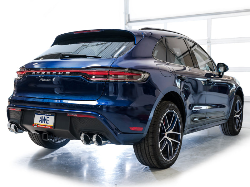 AWE Tuning 3015-42952 2022+ Porsche Macan 2.9TT Touring Edition Catback Exhaust w/ Chrome Silver Tips