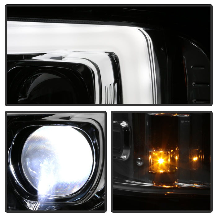 SPYDER 5087904 Spyder Platinum Ford F250/350/450 05-07 High-Power LED Module Proj. Headlights-Chrome (PRO-YD-FS05V2