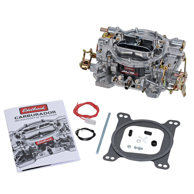 Edelbrock 1902 AVS2 500 CFM Carburetor w/Manual Choke Satin Finish (Non-EGR)