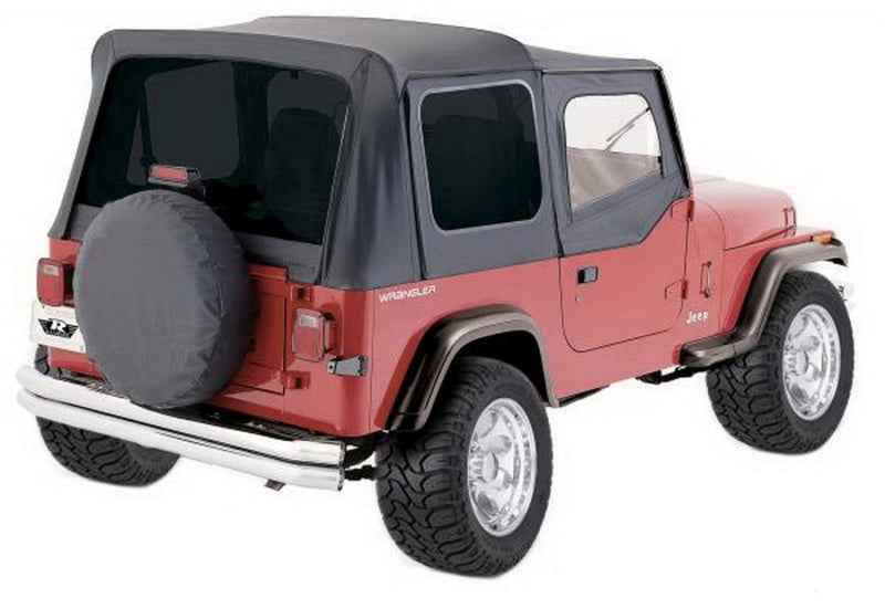 Rampage 99415 1988-1995 Jeep Wrangler(YJ) OEM Replacement Top - Black Denim