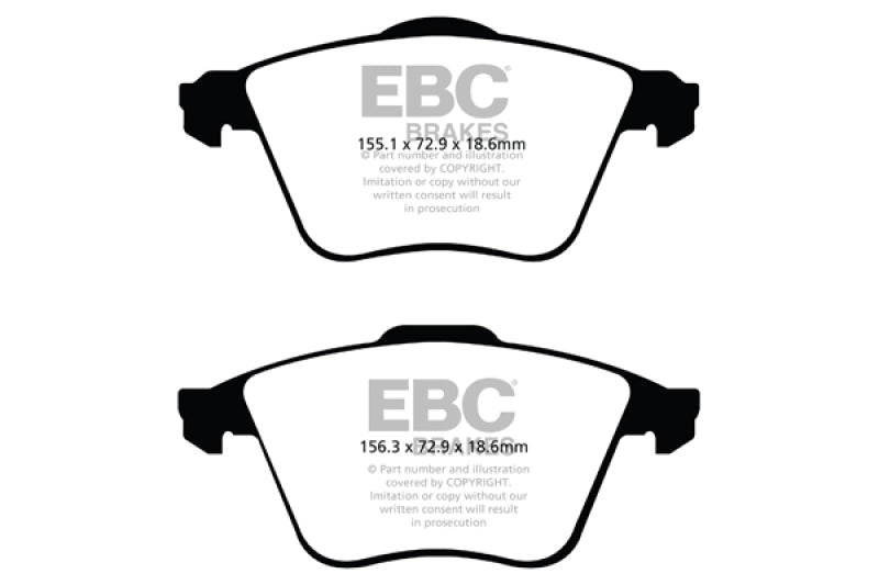 EBC DP31574C 07-13 Mazda 3 2.3 Turbo Redstuff Front Brake Pads