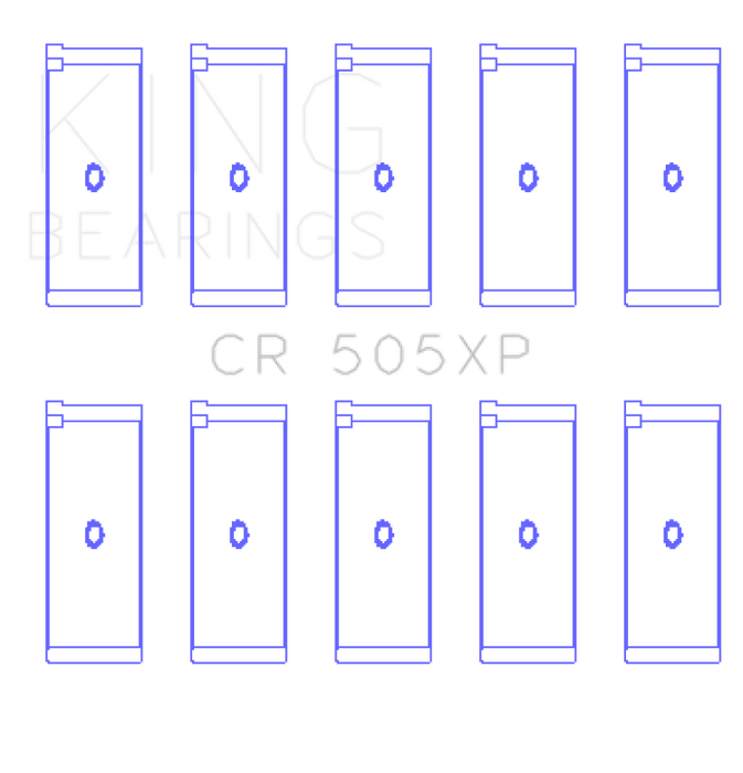 King Engine Bearings CR505XP Audi 2.1L/2.2L 10V/20V 5cyl Turbo (Size STD) Performance Rod Bearing Set