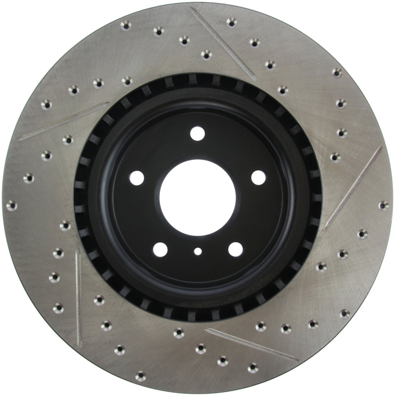 Stoptech 127.42076R StopTech Slotted & Drilled Sport Brake Rotor
