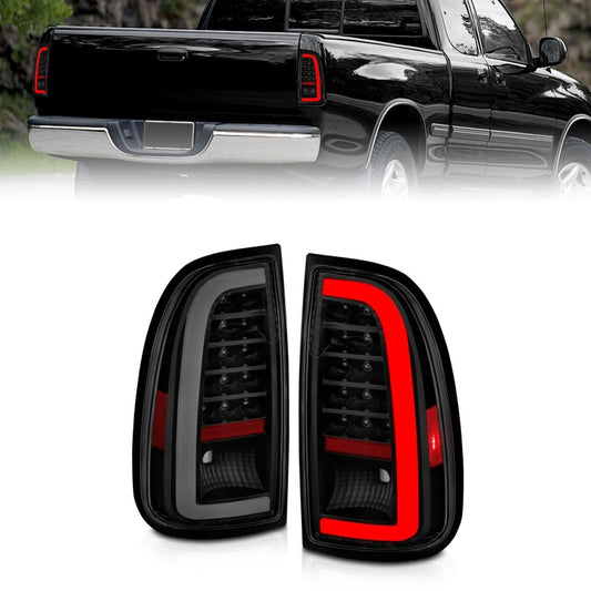 ANZO 311412 00-06 Toyota Tundra (Std. Bed/Reg Cab) LED Taillights w/Light Bar Black Housing Smoke Lens