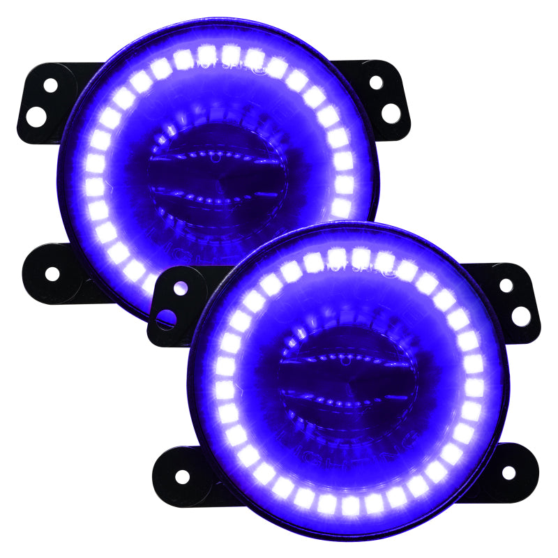 ORACLE Lighting 5846-334 Oracle Jeep Wrangler JK/JL/JT High Performance W LED Fog Lights - w/o Controller
