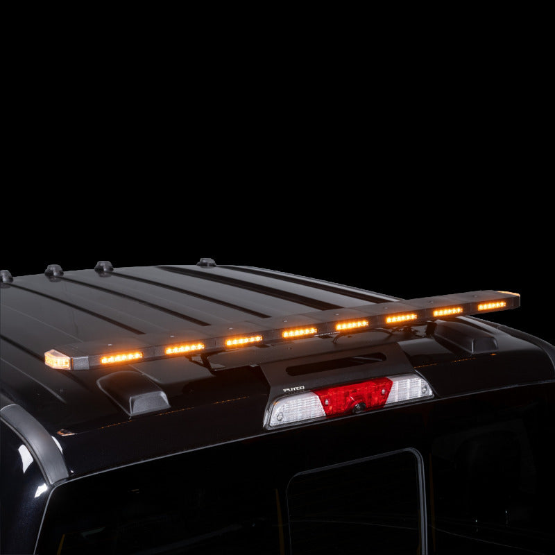Putco 950248 48In Universal 48In Tri Color Hornet Light (Amber/Blue/White) - LED Stealth Rooftop Strobe Bar