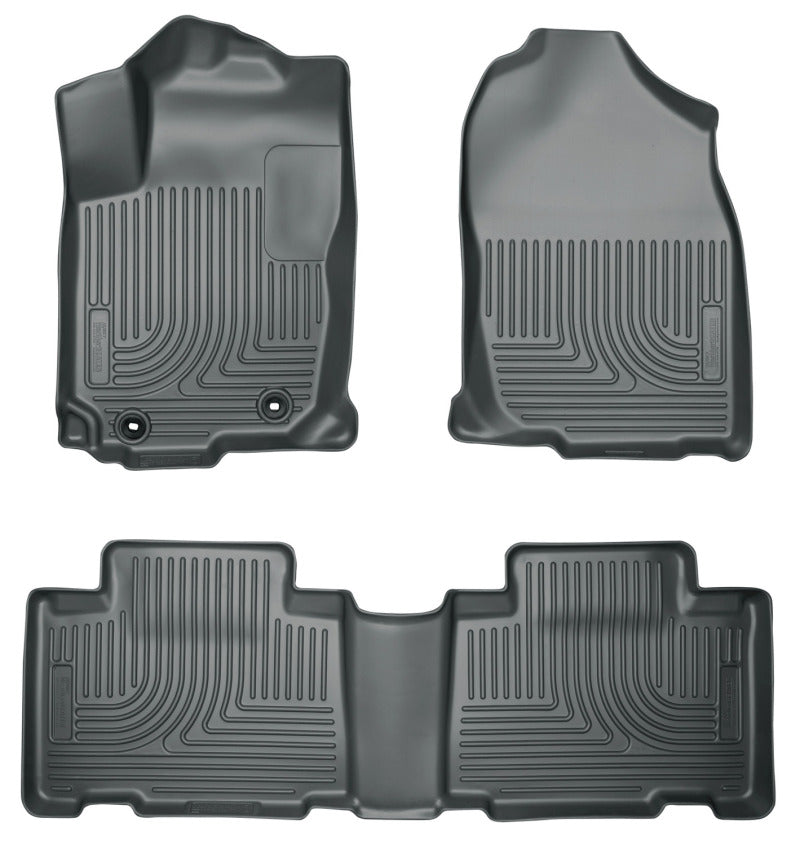Husky Liners 98483 2013 Honda Accord WeatherBeater Tan Front & 2nd Seat Floor Liners (4-Door Sedan Only)