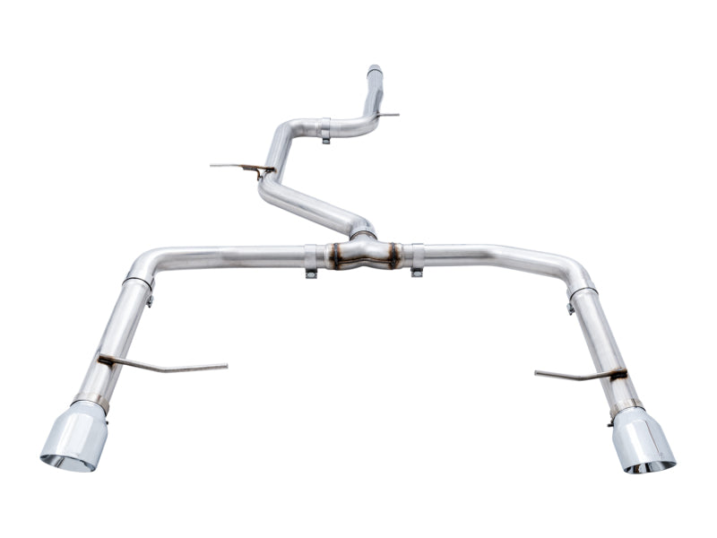 AWE Tuning 3020-22034 18-21 Volkswagen Jetta GLI Mk7 Track Edition Exhaust - Chrome Silver Tips (Fits OEM DP)