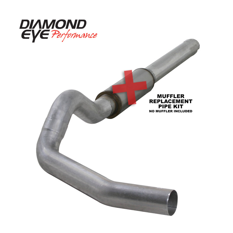Diamond Eye Performance K5244A-RP Diamond Eye KIT 5in CB MFLR RPLCMENT PIPE SGL AL: 2004.5-2007.5 DODGE CUMMINS 600