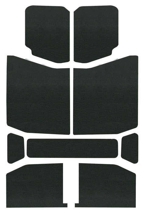 DEI 50168 18-23 Jeep Wrangler JL 4-Door Boom Mat Headliner - 9 Piece - Black