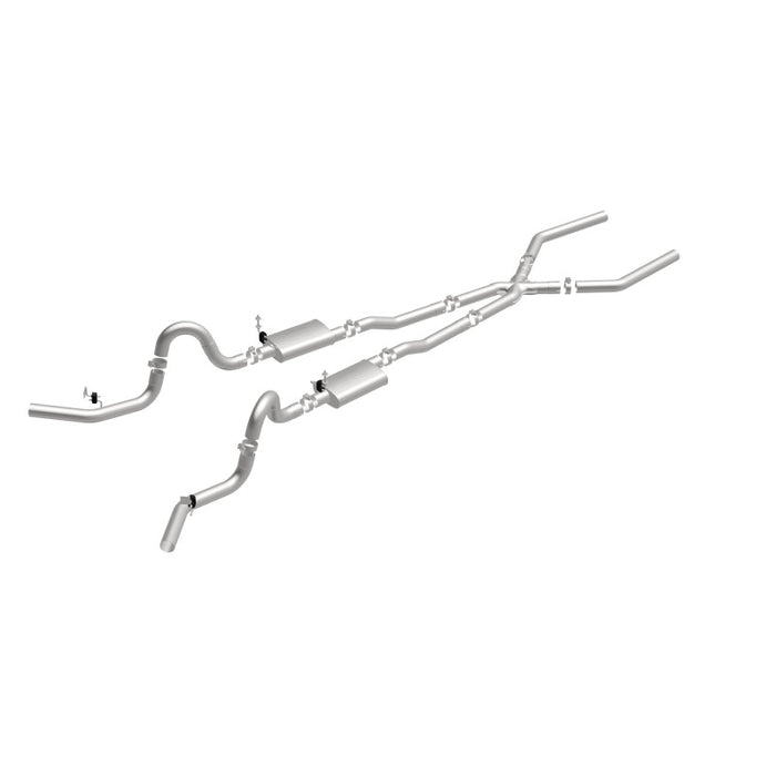 Magnaflow Perf Exhaust MAG15898 68-72 GM A Body 3in Dual Exhaust System