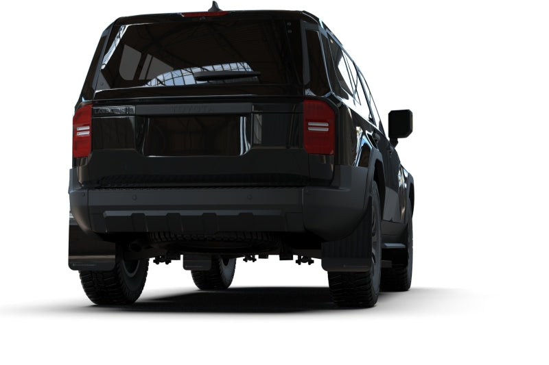 Rally Armor MF138-UR-BLK-DGRY 22-25 Toyota Land Cruiser Black UR Mud Flap Dark Grey Logo
