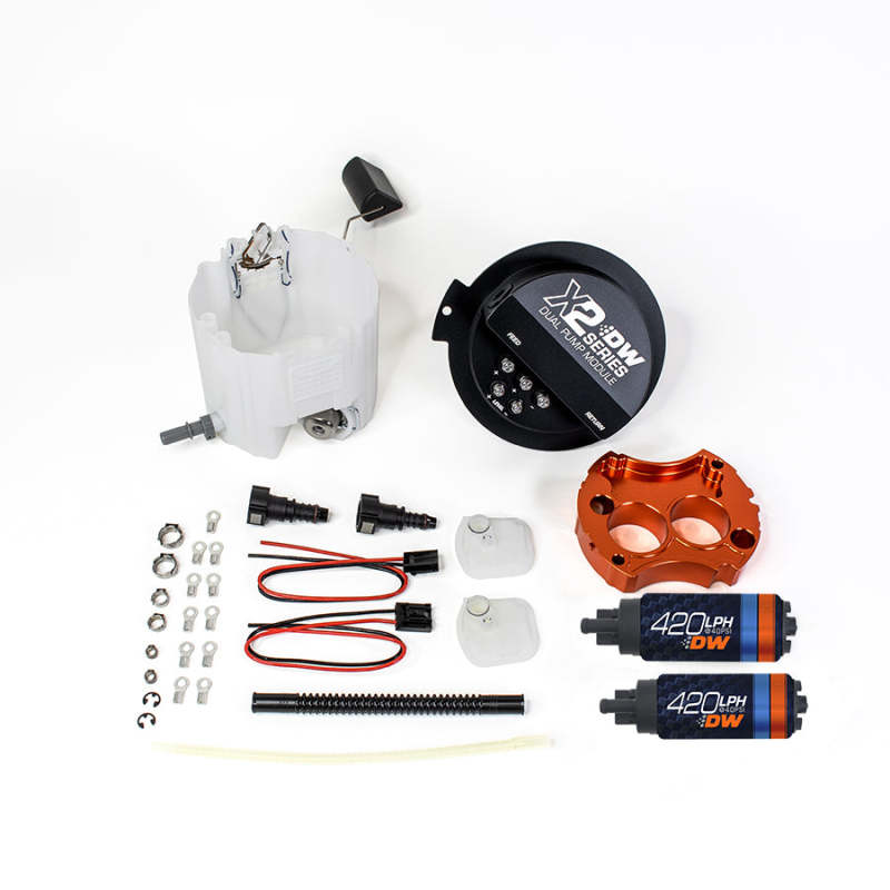 DeatschWerks 9-421-7002 Deatschwerks X2 Series Fuel Pump Module w/ 2 DW420s For 2010-15 Camaro LS 3.7 V6