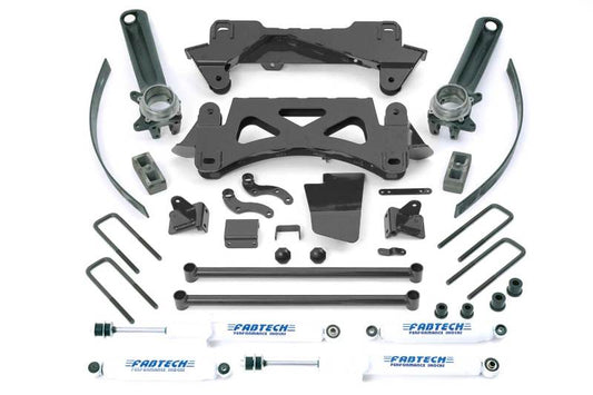 Fabtech K7002 95.5-04 Toyota Tacoma 6 Cyl 2/4WD 6 Lug 6in Perf Sys w/Perf Shks