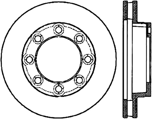 Stoptech 127.66003L StopTech Slotted & Drilled Sport Brake Rotor