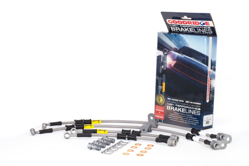 Goodridge 25013 16-17 Mazda Miata MX-5 (w/o Factory Brembo Calipers) SS Brake Lines