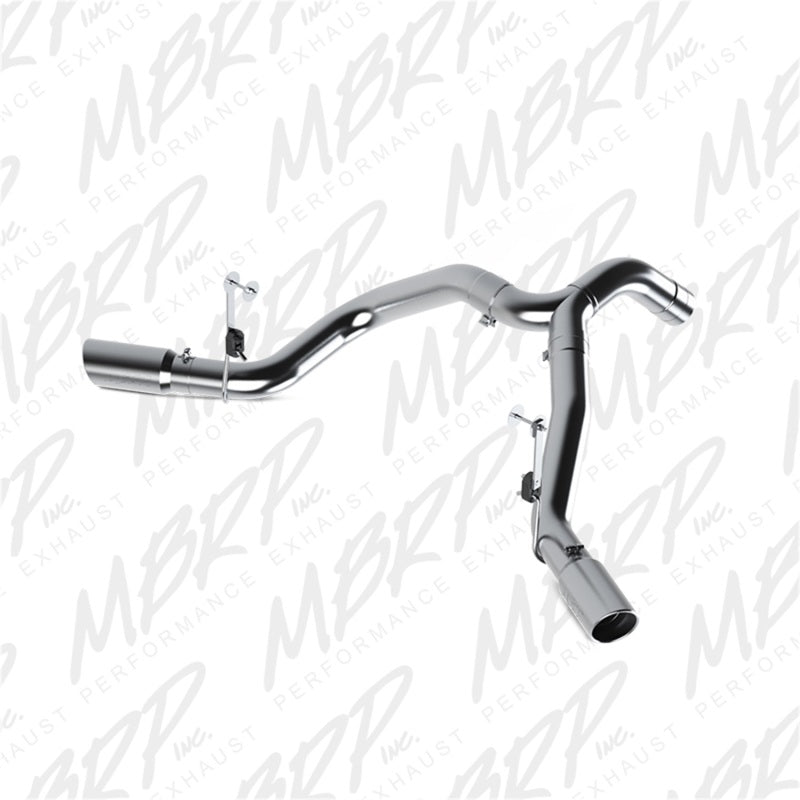 MBRP S6168AL 13-15 Dodge 25/3500 Cummins 6.7L(Excl. CC/SB)4in Filter Back Cool Duals AL(Leaf Spring)