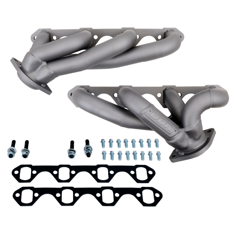 BBK 3510 87-95 Ford F150 Truck 5.0 302 Shorty Unequal Length Exhaust Headers - 1-5/8 Titanium Ceramic
