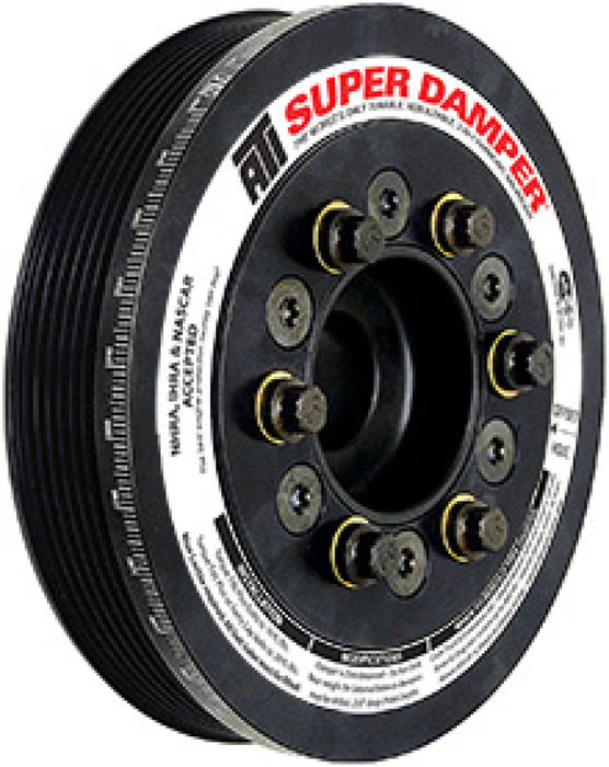 ATI ATI917511AK Damper - 6.325in - Steel - Ford SB & 6 Cyl - 3 Bolt - 3in Long - 3 Ring - Driver Side A-Timing