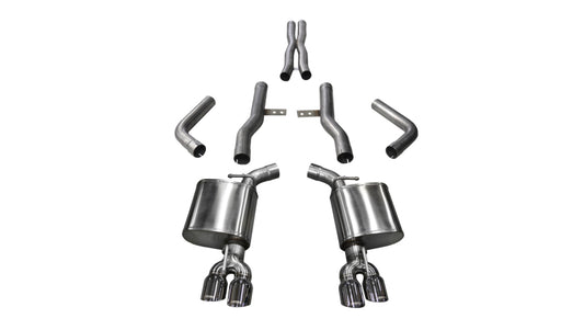 CORSA Performance 14989 Corsa 2015-2023 Dodge Challenger Hellcat Dual Rear Exit Extreme Exhaust w/ 3.5in Polished Tips