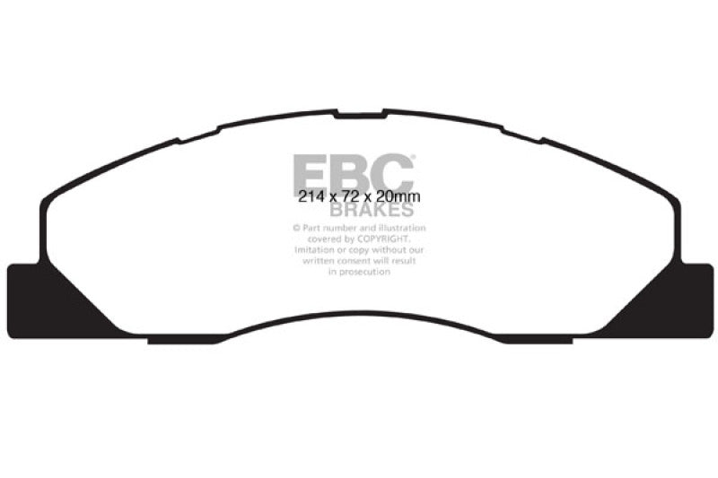 EBC DP41847R 09-11 Dodge RAM 2500 Pick-up 5.7 2WD/4WD Yellowstuff Front Brake Pads