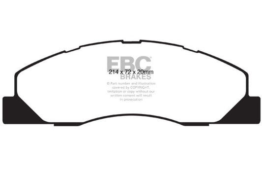 EBC DP41847R 09-11 Dodge RAM 2500 Pick-up 5.7 2WD/4WD Yellowstuff Front Brake Pads