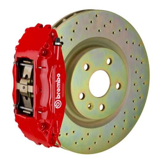 Brembo 1L4.8018A2 16+ Camaro LS/LT/SS Front GT BBK 6 Piston Cast 355x32 1pc Rotor Drilled-Red
