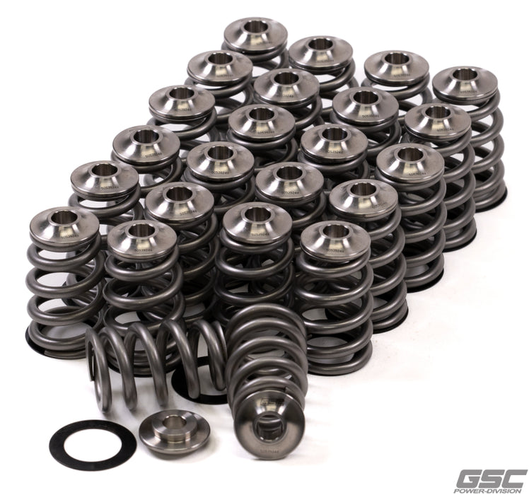 GSC Power Division 5016 GSC P-D Nissan VQ35 Extreme Conical Valve Spring Titanium Retainer and Spring Seat Kit