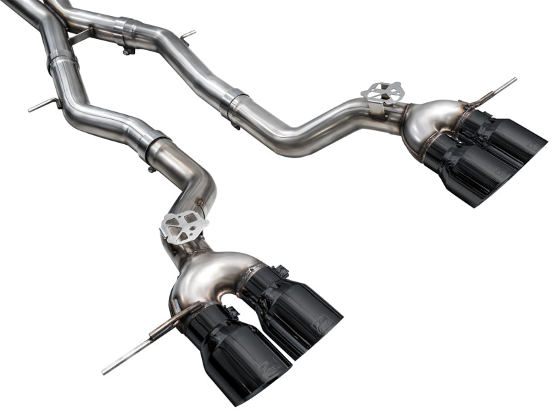 AWE Tuning 3020-43487 23-24 BMW G87 M2 Track Edition Exhaust - Diamond Black Tips