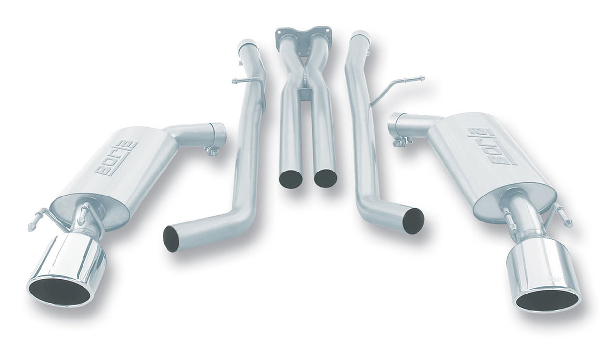 Borla 140165 05-06 Pontiac GTO Coupe 2dr 6.0L 8cyl AT/MT 4spd/6spd RWD SS Catback Exhaust w/ inXin Pipe