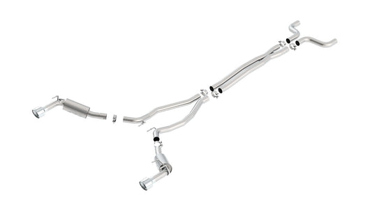 Borla 140532 14-15 Chevy Camaro SS 6.2L V8 Single Split Rear Exit ATAK Catback Exhaust