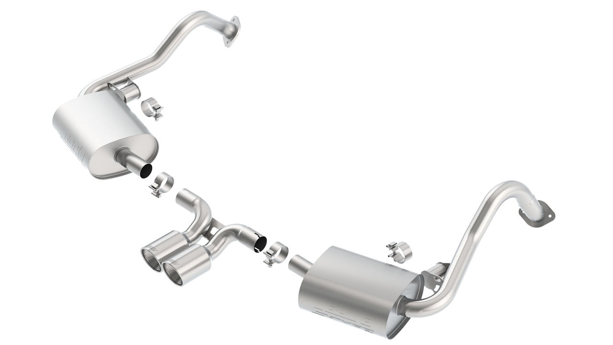 Borla 140534 14-15 Porsche Cayman/Boxster (981) RWD 2Dr Dual Center Rear Exit Catback 4in Tip Exhaust Sys