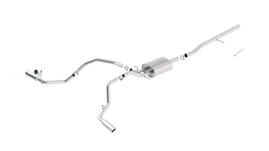 Borla 140546 14 Silv/Sierra C/B Exh ATAK 1500 5.3L V8 AT/MT 2&4WD Ext Cab Split Side Exit