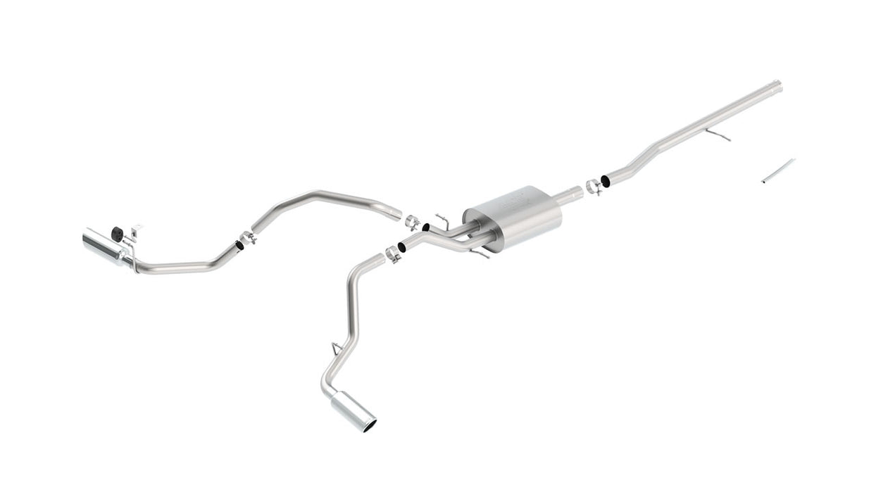 Borla 140546 14 Silv/Sierra C/B Exh ATAK 1500 5.3L V8 AT/MT 2&4WD Ext Cab Split Side Exit