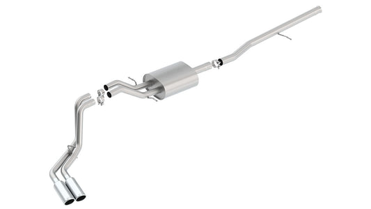 Borla 140550 S-Type Cat-Back 14 Sierra 1500 Ext. Cab Stnd Bed/CC Short Bed 143.5in WB Side Exit Exhaust