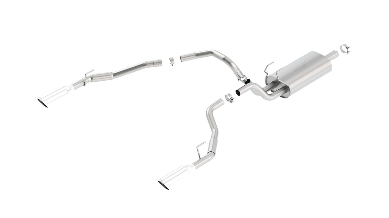 Borla 140552 Cat-Back Touring 09-15 RAM 1500 5.7L EC SB Truck Single Spilt Rear Exit Through Bumper
