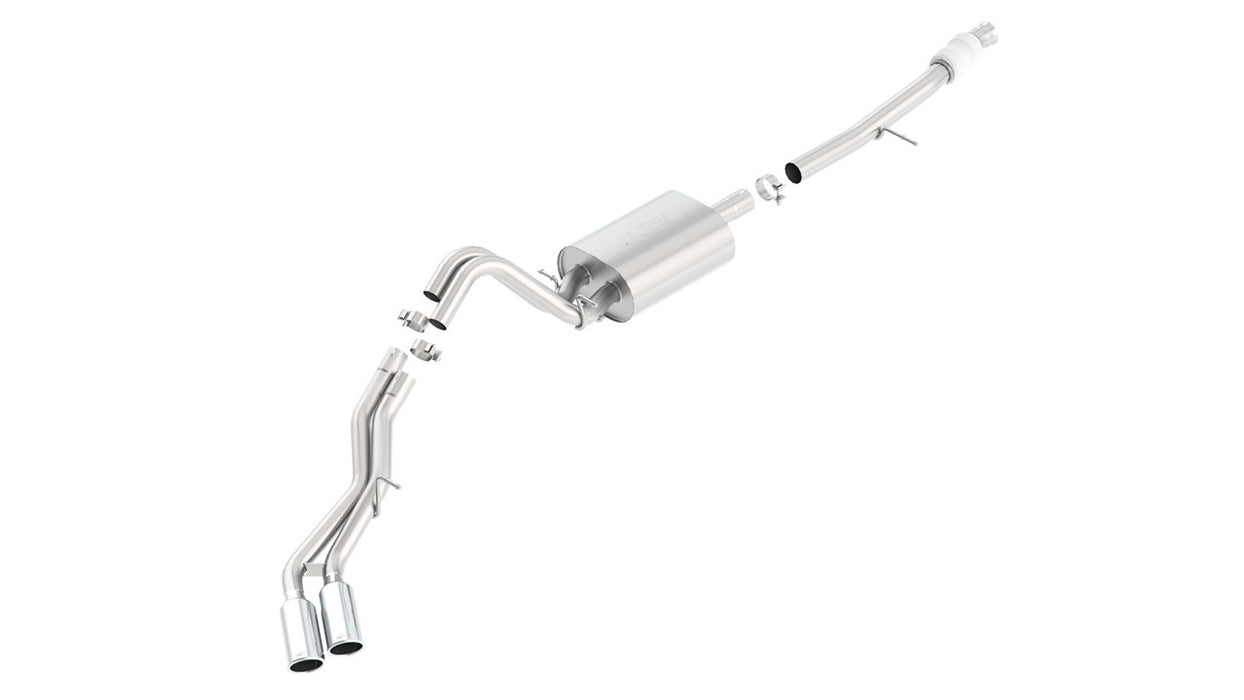 Borla 140558 Touring Cat Back 15-16 Chevy Suburban 5.3L V8 2.75in, 2.25in Dual Same Side Exit 4in Tips