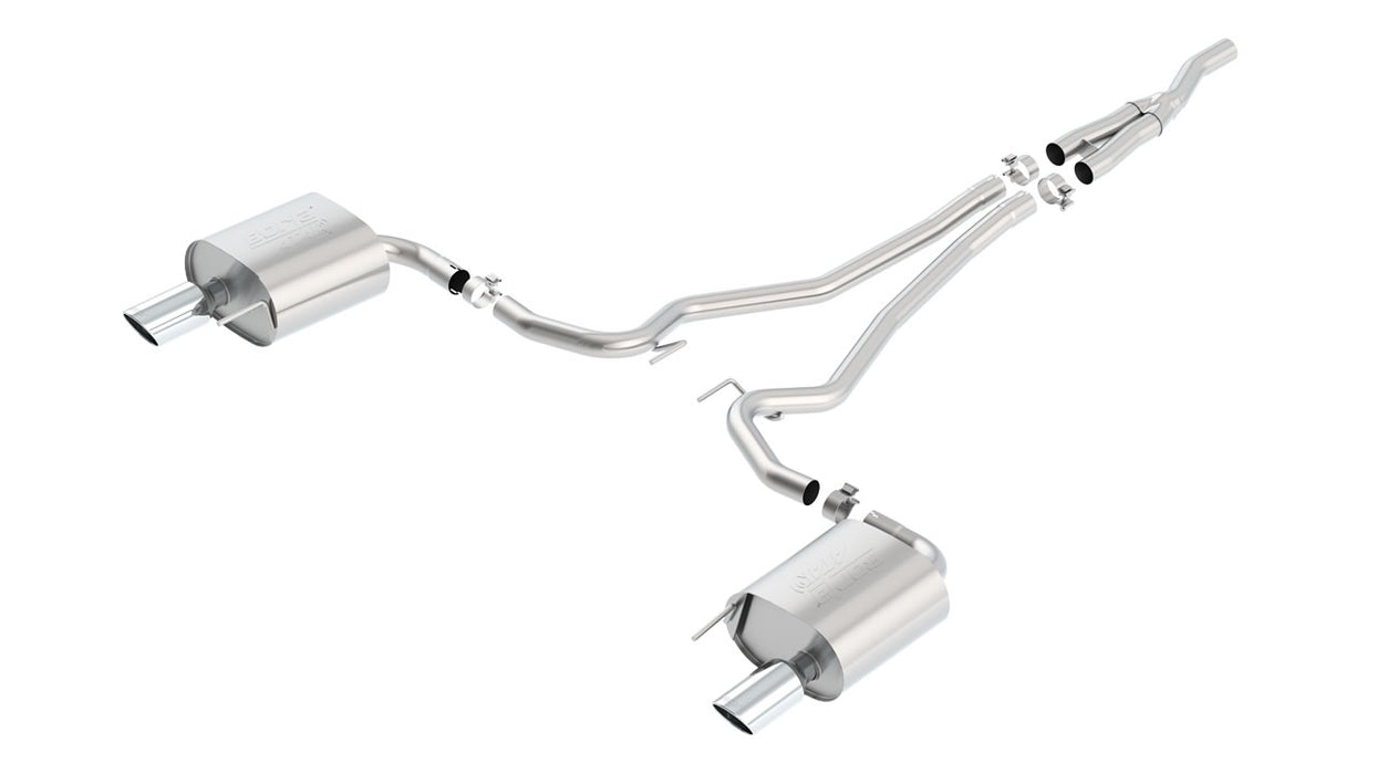 Borla 140585 Atak Cat Back 15-17 Ford Mustang 2.3L EcoBoost MT/AT 2.25in pipe 4in tip