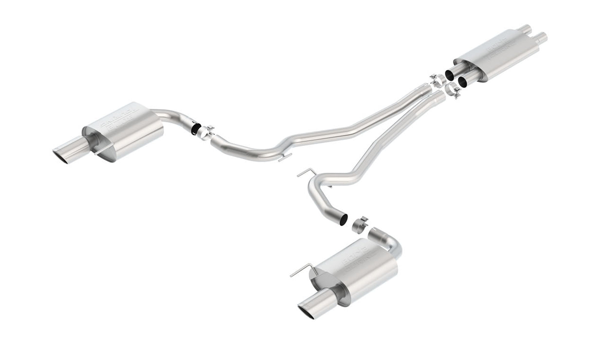 Borla 140589 Touring Cat-Back 15 Ford Mustang GT 5.0L V8 MT/AT 2.5in pipe 4in tip