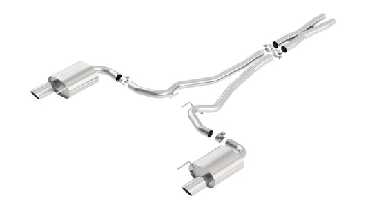 Borla 140590 S-Type Cat-Back 15-17 Ford Mustang GT 5.0L V8 MT/AT 2.5in pipe 4in tip