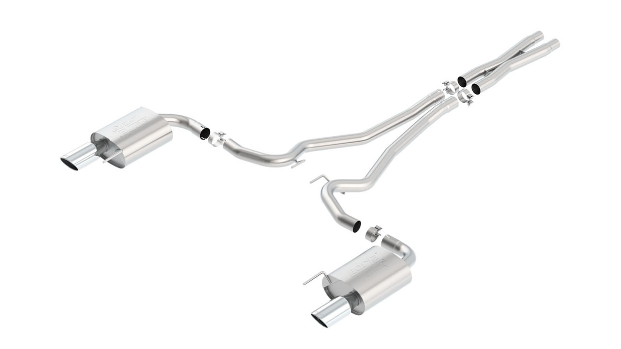 Borla 140591 Atak S Cat-Back 15-17 Ford Mustang GT 5.0L V8 MT/AT 2.5in pipe 4in tip