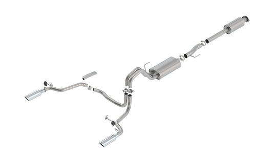 Borla 140614 15-16 Ford F-150 2.7L/3.5L V6 / 5.0L V8 Ext. Cab Std. Bed CB Exh Touring Single Split Rear Ext