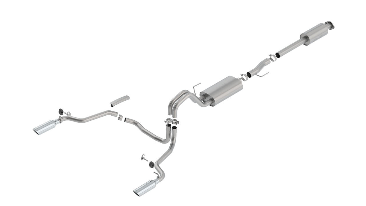 Borla 140614 15-16 Ford F-150 2.7L/3.5L V6 / 5.0L V8 Ext. Cab Std. Bed CB Exh Touring Single Split Rear Ext