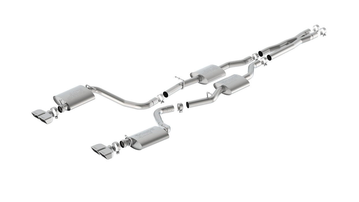 Borla 140627 15-16 Dodge Challenger R/T 5.7L Dual Rectangle Angle Cut Dual Split Rear Exit S-Type Exhaust
