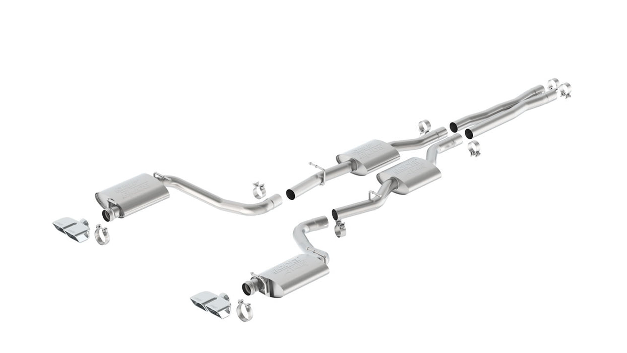 Borla 140628 15-16 Dodge Challenger R/T 5.7L Dual Rectangle Angle Cut Dual Split Rear Exit ATAK Exhaust